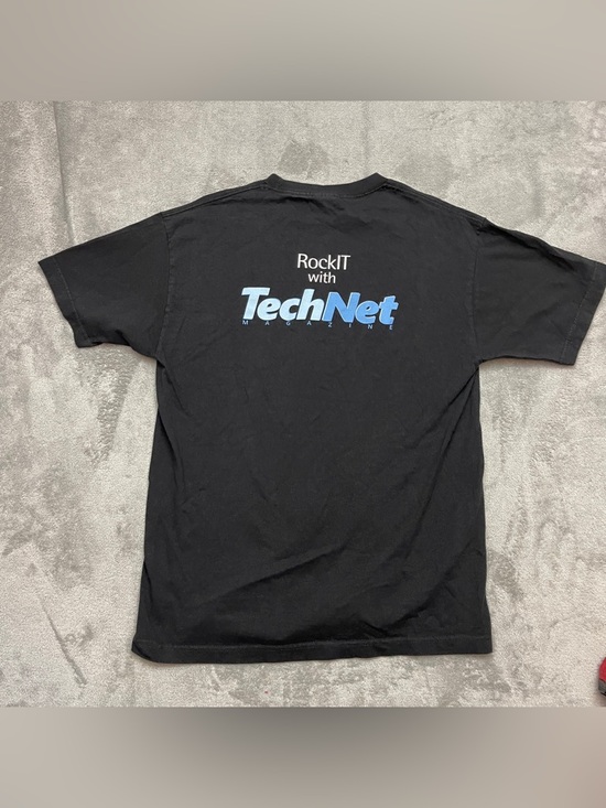 Microsoft Other - Y2K Microsoft Computers TechNet Tech Net Tech Wear Black T-Shirt Size Large 90s